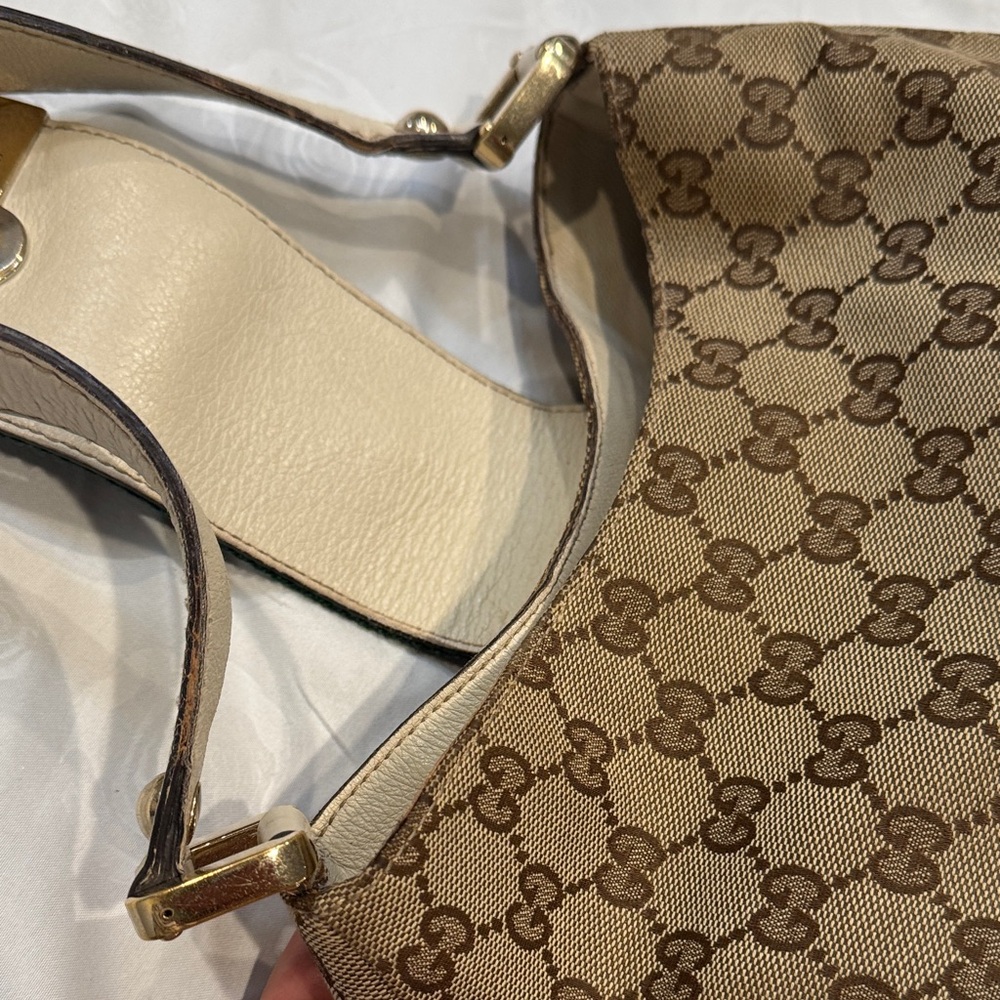 Authentic Gucci Brown Monogram Tote Bag - Picture 10 of 14